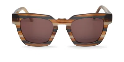 Mr Boho Logan Bct42-08 Men's Sunglasses Brown Size 49