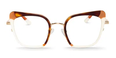 Mr Boho Patty Women's Glasses, White, Size 49