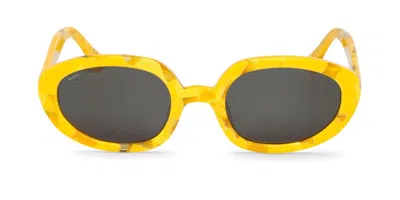 Mr Boho Solarte Bpm8-11 Men's Sunglasses Yellow Size 51