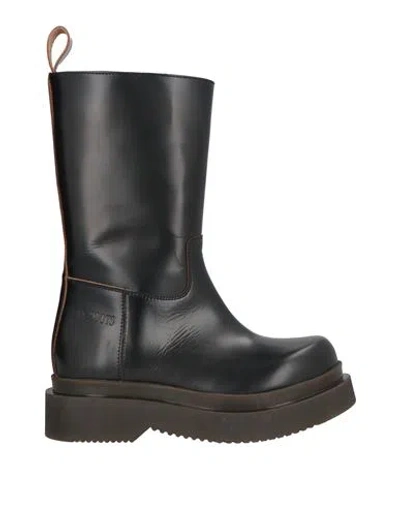 Mr. Boots Woman Boot Black Size 6 Leather