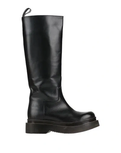 Mr. Boots Woman Boot Black Size 8 Leather