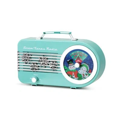 Mr. Christmas 10.5" Snow Tunes Radio In Teal