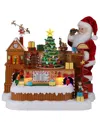 Mr. Christmas 15" Animated Santa's Toy Factory Workshop In Multi