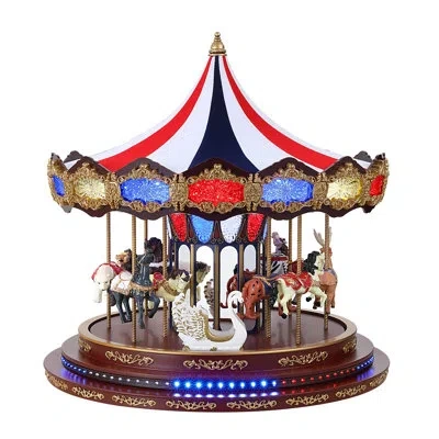Mr. Christmas 16 In. Americana Carousel In Multi