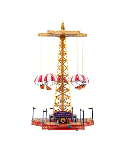Mr. Christmas 18.5" Mini Carnival Christmas Tree With Train Music Box In Brown
