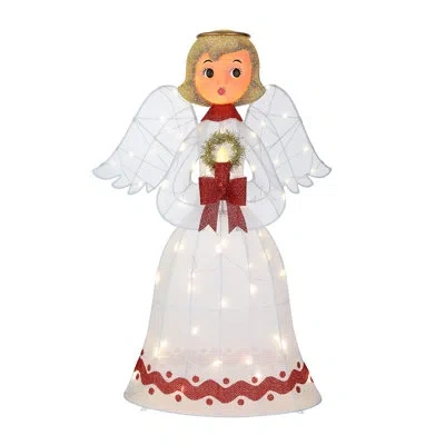 Mr. Christmas 3 Ft. Outdoor Tinsel Angel In White