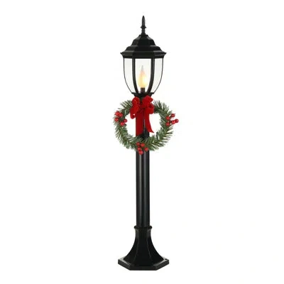 Mr. Christmas 35 In. Outdoor Lit Holiday Lamp Post In Multi