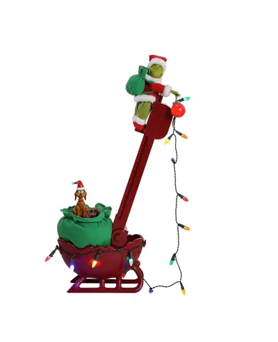 Mr. Christmas 36" Grinch Utility Sleigh In Red