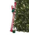 Mr. Christmas 43" Animated Ladder Climbing Elf In Multi