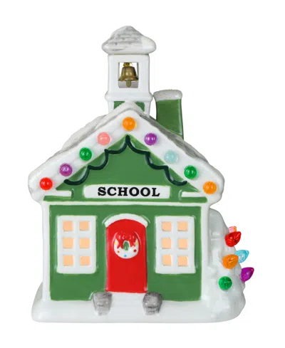 Mr. Christmas 6" Nostalgic Village School In Multi