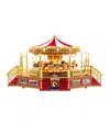 Mr. Christmas 90th Anniversary Collection Animated Musical World's Fair Boardwalk Carousel In Multi