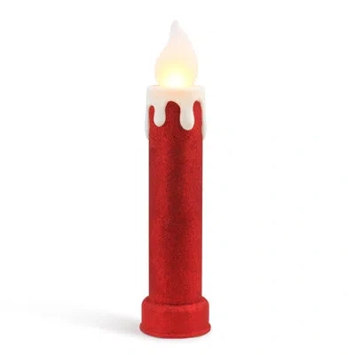 Mr. Christmas Blow Mold Candle 24" - Red Glitter