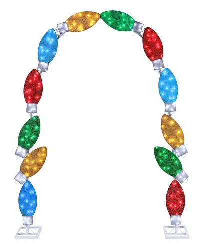 Mr. Christmas C9 Bulb Illuminated Tinsel Arch In Multi