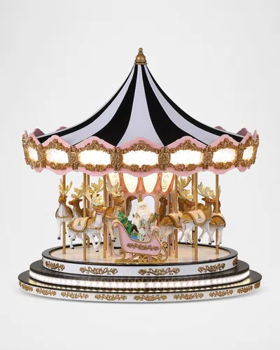 Mr. Christmas Glitz And Glam Carousel Christmas Decor In Multi