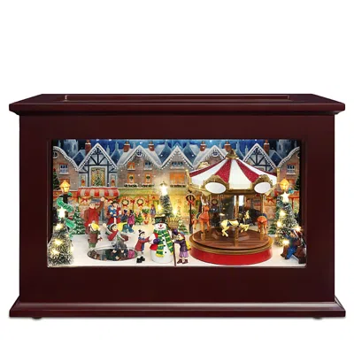 Mr. Christmas Heirloom Music Box In Brown