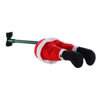 Mr. Christmas Magic Of Christmas 16" Animated Santa Kickers In Red