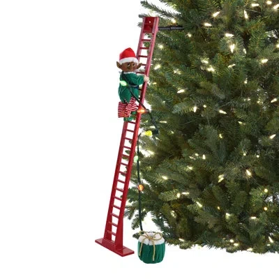 Mr. Christmas Magic Of Christmas 43" Animated Super Climbing Black Elf