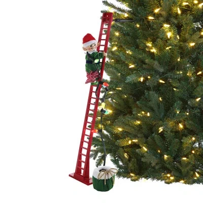 Mr. Christmas Magic Of Christmas 43" Animated Super Climbing White Elf