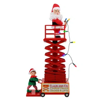 Mr. Christmas Magic Of Christmas 50" Animated & Musical Santa's Lift In Red