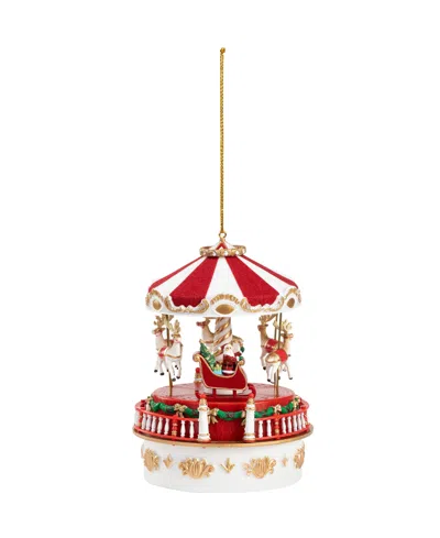 Mr. Christmas Mini Animated Musical Carousel In Multi