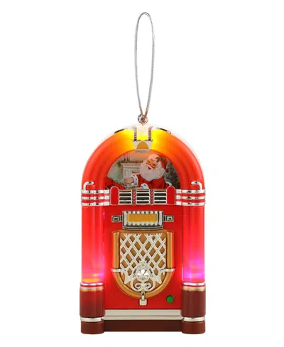 Mr. Christmas Mini Juke Box Red In Multi