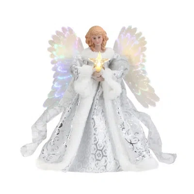 Mr. Christmas Fiber Optic Angel Tree Topper In Blue
