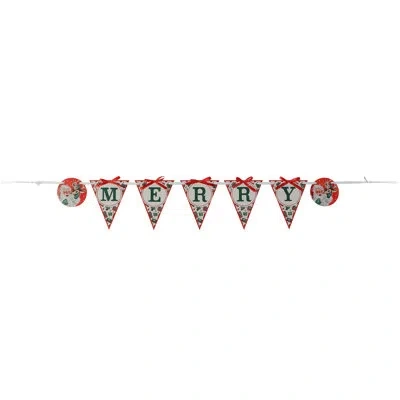 Mr. Christmas Nostalgic 72" Vintage Banner - Merry