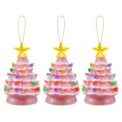 Mr. Christmas Nostalgic Hanging Figurine Ornament In Pink