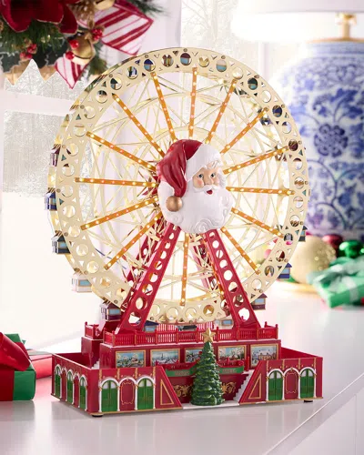 Mr. Christmas Rgb Santa Ferris Wheel Christmas Decor In Multi