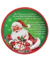 Mr. Christmas Santa Claus's Giving Plate In Green