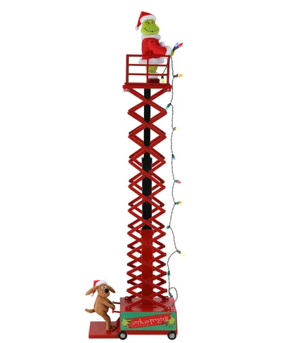 Mr. Christmas Santa's Lift Grinch Scissor Lift In Red