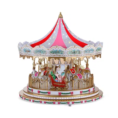 Mr. Christmas Sugarplum Swarovski Carousel In Multi
