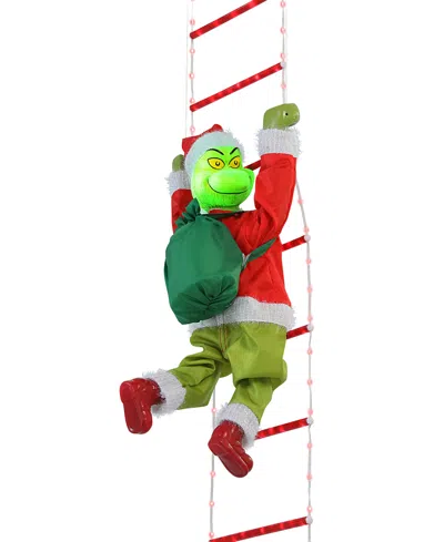 Mr. Christmas Super Climbing Outdoor Rope Ladder Climbing Grinch In Multi