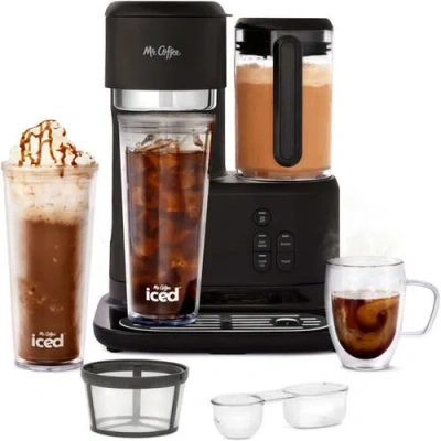 Mr Coffee Mr. Coffee 3-in-1 Single-serve Iced And Hot Coffee/tea Maker With Blender With Reusable Filter, Scoo In Black