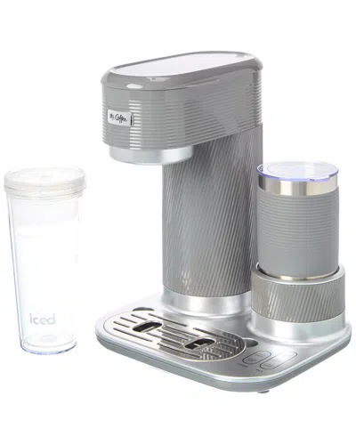 Mr Coffee Mr. Coffee 4-in-1 Single-serve Latte Lux With Milk Frother In Gray