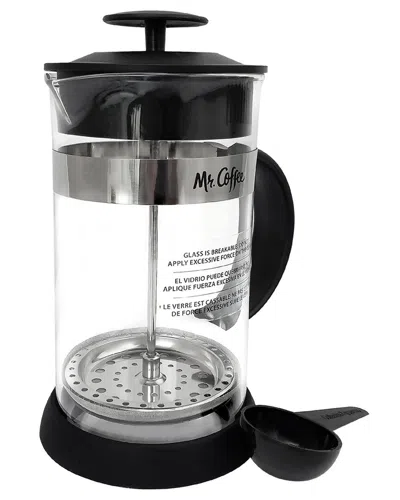 Mr Coffee Mr. Coffee Cafe Oasis 32oz Glass Body French Press Coffee Maker In Silver