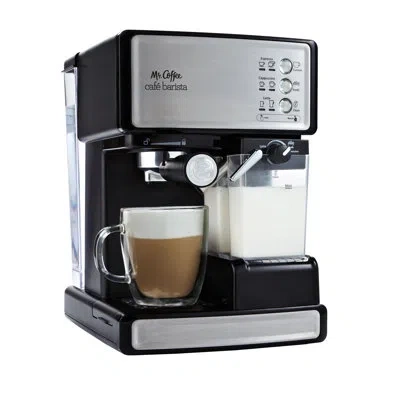 Mr Coffee Espresso And Cappuccino Maker | Café Barista , Silver In Silver;black