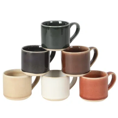 Mr Coffee Mr. Coffee Espresso Whims Reactive Glaze Espresso Cup Set In Multi