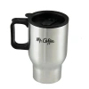 Mr Coffee Expressway 13.5 Ounce Stainless Steel Thermal Travel Mug Cup With Lid In Silver