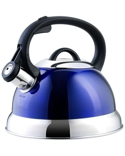 Mr Coffee Mr. Coffee Flintshire 1.75 Quart Whistling Stovetop Tea Kettle In Blue