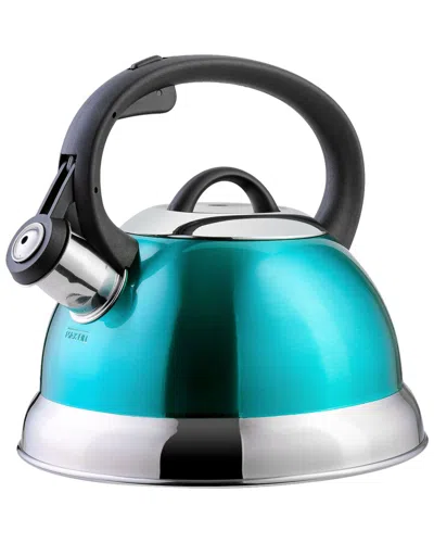 Mr Coffee Mr. Coffee Flintshire Turquoise 1.75qt Whistling Stovetop Tea Kettle In Blue