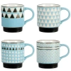 Mr Coffee Mr. Coffee Prime Valley 4 Piece 15 Ounce Stackable Coffee Mug Set In Blue