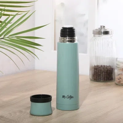 Mr Coffee Silverleaf 23 oz Stainless Steel Double Wall Vacuum Insulated Travel Mug In Teal In Green