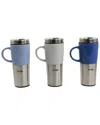 Mr Coffee Mr. Coffee Stoneware & Stainless Steel Travel Mugs In Multi