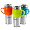 Mr Coffee Traverse 3 Piece 16 Ounce Stainless Steel And Ceramic Travel Mug And Lid In Multi