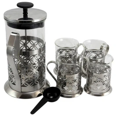 Mr Coffee Trellise 5 Piece Coffee Press Set In Transparent
