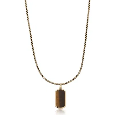 Mr Ettika Dog Tag Necklace In Green