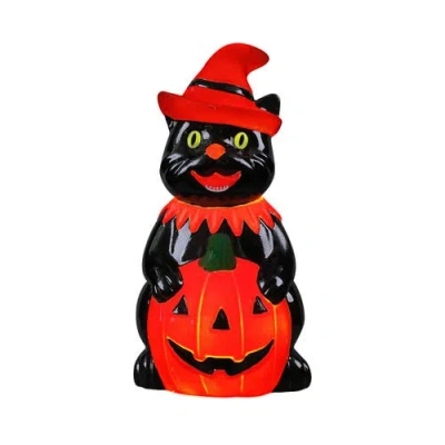 Mr. Halloween 18 In. Outdoor Cat Lit Blow Mold In Red