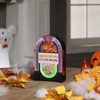Mr. Halloween 9 In. Retro Jukebox In Black