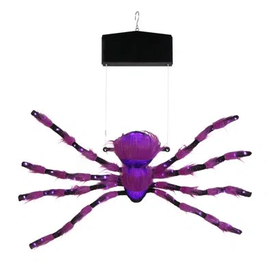 Mr. Halloween Animated Outdoor Halloween Climbing Spider In Black;purple